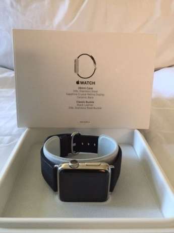 Apple Watch 38mm Stainless Steel Case with Black Classic Buckle Sommerschield - imagem 7