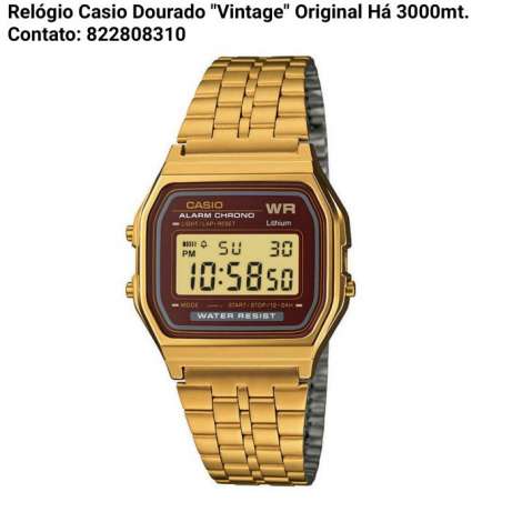 Relógios Casio Dourado 