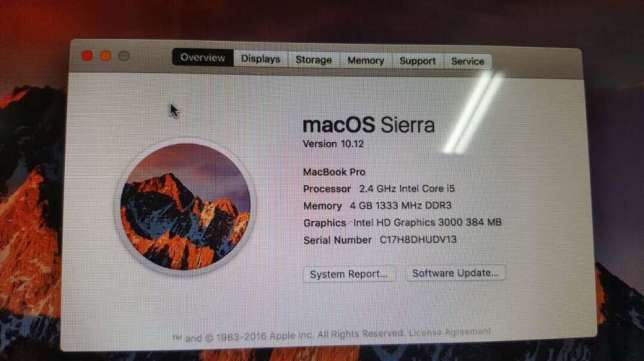 MacBook Pro 2012 Intel Core i5 2.4GHz 4GB d ram e 500GB SSHD Clean Sommerschield - imagem 3