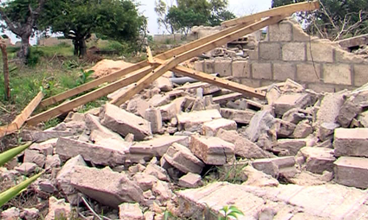 Destruídas mais de 20 casas em Marracuene