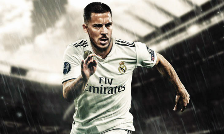 Hazard apresentado hoje no Santiago Bernabéu