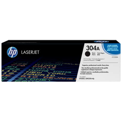 HP 304A Black Laserjet Toner Cartridge (CC530A)