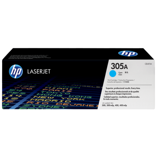 HP 305A Cyan Laserjet Toner Cartridge (CE411A)